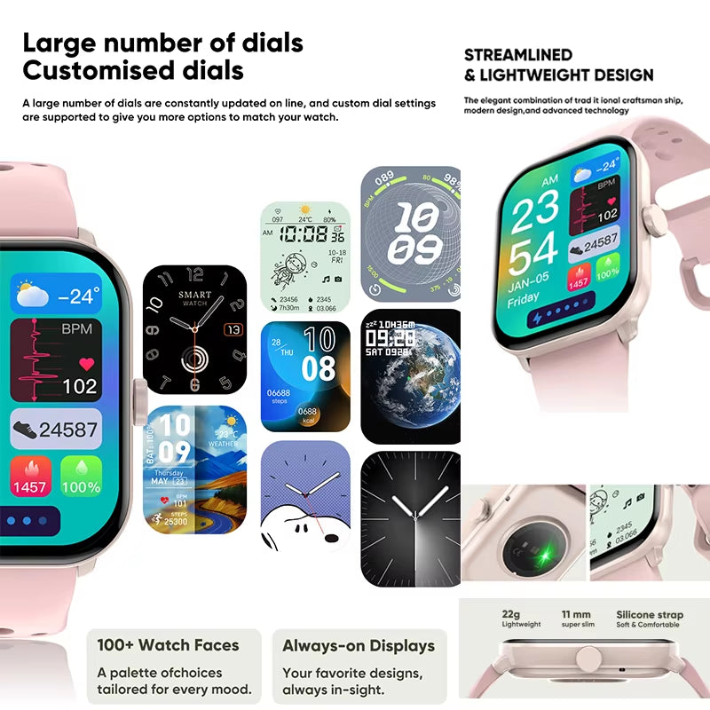 For Xiaomi Watch 5 Global Version Men Women HD AMOLED Display Heart Rate Bluetooth Call GPS Track Waterproof Sports Smart Watch